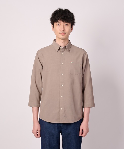 Arnold Palmer（アーノルドパーマー）の「リネンタッチ 7分袖 シャツ（シャツ/ブラウス・メンズ・チャコールグレー/ネイビー/モカ・L/M/LL）」の8枚目の写真