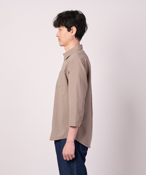 Arnold Palmer（アーノルドパーマー）の「リネンタッチ 7分袖 シャツ（シャツ/ブラウス・メンズ・チャコールグレー/ネイビー/モカ・L/M/LL）」の9枚目の写真