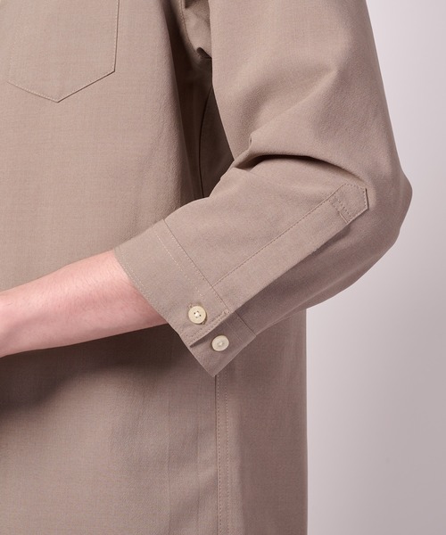 Arnold Palmer（アーノルドパーマー）の「リネンタッチ 7分袖 シャツ（シャツ/ブラウス・メンズ・チャコールグレー/ネイビー/モカ・L/M/LL）」の13枚目の写真