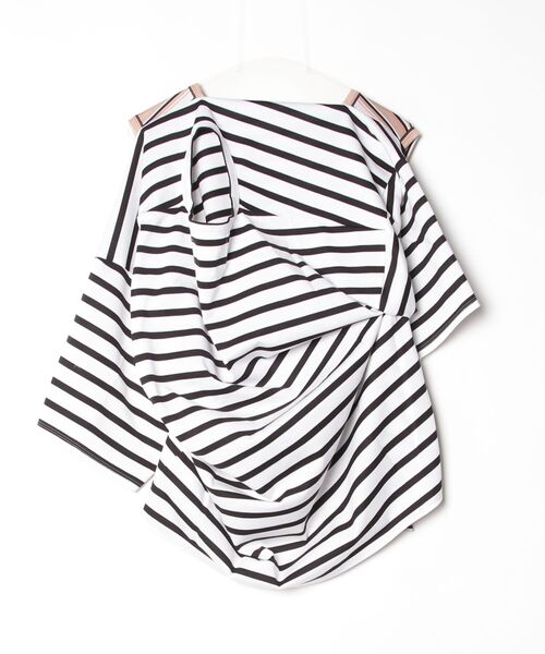 amok（アモク）の「amok /アモク/TANK-TO-HALF SLEEVE TEE（Tシャツ/カットソー・メンズ・ホワイト/ネイビー・M）」の5枚目の写真