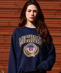 Michigan Vintage Sweatshirt Navy