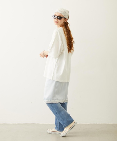 MILKFED.(ミルクフェド)の「SLIP SKIRT(スカート・レディース・ブラック/ライトピンク/ライトブルー・ONE SIZE)」の12枚目の写真
