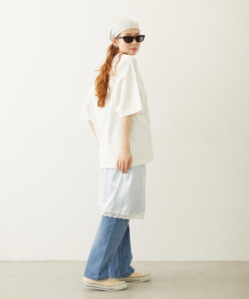 MILKFED.(ミルクフェド)の「SLIP SKIRT(スカート・レディース・ブラック/ライトピンク/ライトブルー・ONE SIZE)」の14枚目の写真