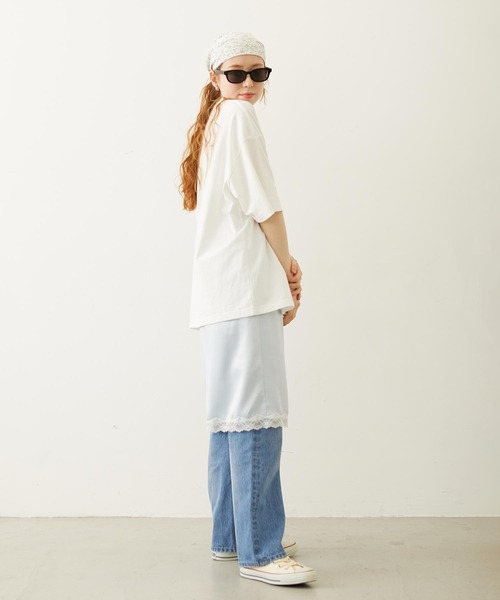 MILKFED.(ミルクフェド)の「SLIP SKIRT(スカート・レディース・ブラック/ライトピンク/ライトブルー・ONE SIZE)」の15枚目の写真