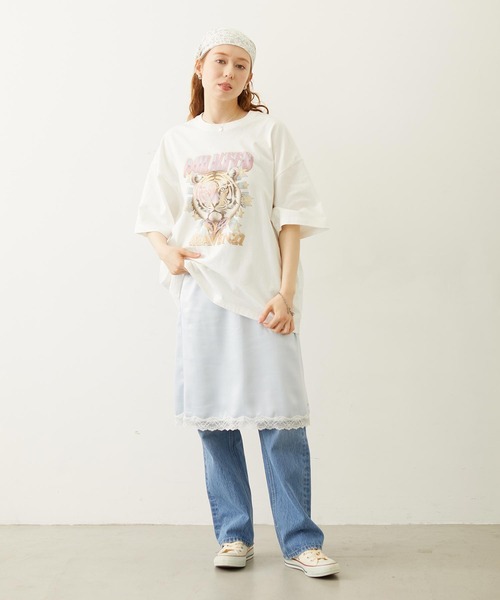 MILKFED.(ミルクフェド)の「SLIP SKIRT(スカート・レディース・ブラック/ライトピンク/ライトブルー・ONE SIZE)」の16枚目の写真