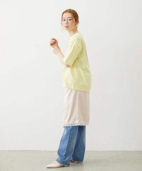 MILKFED.(ミルクフェド)の「SLIP SKIRT(スカート・レディース・ブラック/ライトピンク/ライトブルー・ONE SIZE)」の4枚目の写真