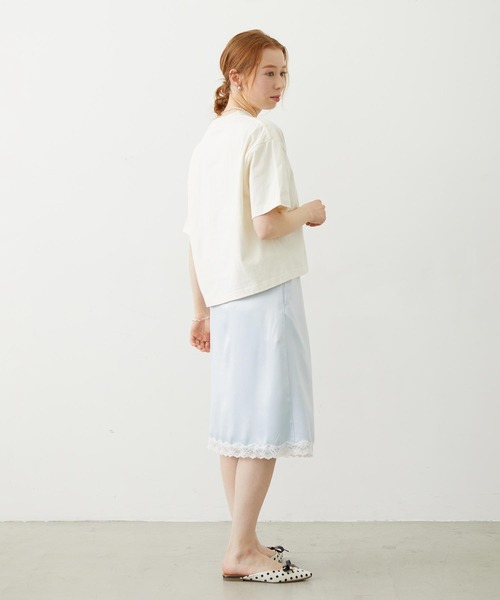 MILKFED.(ミルクフェド)の「SLIP SKIRT(スカート・レディース・ブラック/ライトピンク/ライトブルー・ONE SIZE)」の19枚目の写真