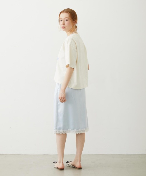 MILKFED.(ミルクフェド)の「SLIP SKIRT(スカート・レディース・ブラック/ライトピンク/ライトブルー・ONE SIZE)」の20枚目の写真