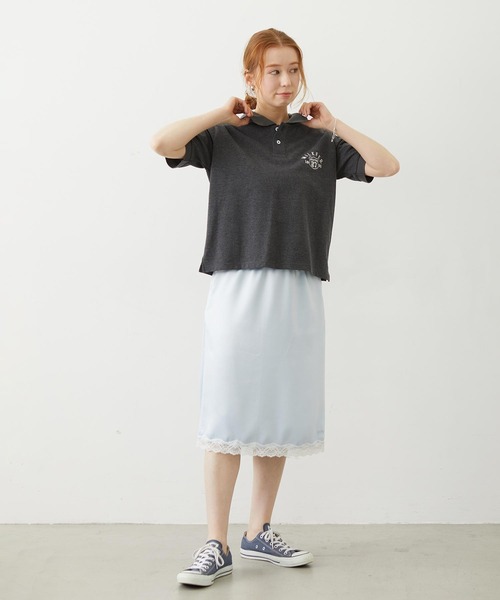 MILKFED.(ミルクフェド)の「SLIP SKIRT(スカート・レディース・ブラック/ライトピンク/ライトブルー・ONE SIZE)」の22枚目の写真