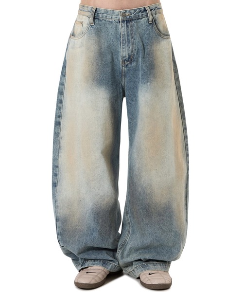 OY（オーワイ）の「『OY/オーワイ』MUD WIDE VOLUME PANTS/マッドワイドボリューム パンツ（デニムパンツ・メンズ・ブルー・L/M/S）」の2枚目の写真