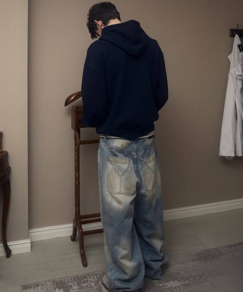 OY（オーワイ）の「『OY/オーワイ』MUD WIDE VOLUME PANTS/マッドワイドボリューム パンツ（デニムパンツ・メンズ・ブルー・L/M/S）」の11枚目の写真