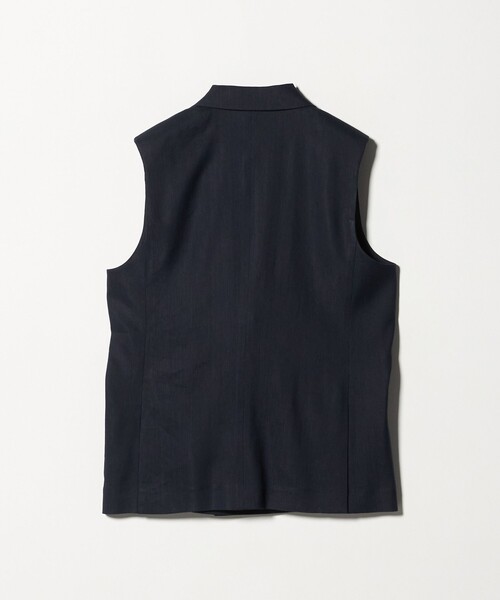 UNITED ARROWS（ユナイテッドアローズ）の「ECLISSE ミドルベスト（テーラードジャケット・レディース・ナチュラル/ネイビー・36/38）」の3枚目の写真