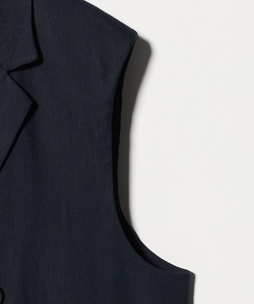 UNITED ARROWS（ユナイテッドアローズ）の「ECLISSE ミドルベスト（テーラードジャケット・レディース・ナチュラル/ネイビー・36/38）」の5枚目の写真