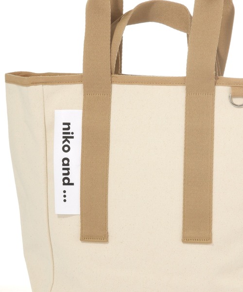 niko and...(ニコアンド)の「ニコロゴキャンバストート【ニコロゴトート】(トートバッグ・レディース・その他1/その他3/その他2/その他4・0)」の10枚目の写真