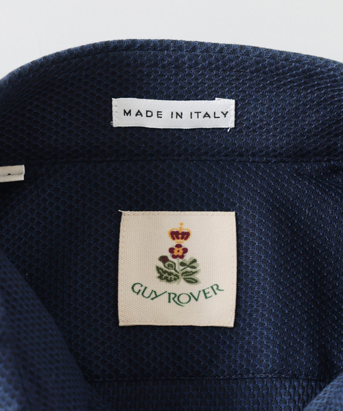 GUY ROVER(ギローバー)の「GUY ROVER (ギローバー) 別注 ジャージーカッタウェイポロシャツ(ポロシャツ・メンズ・ネイビー/グレー/ブラック/ブラウン/ホワイト・X-LARGE/LARGE/MEDIUM/SMALL)」の8枚目の写真