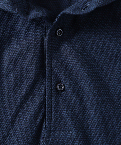 GUY ROVER(ギローバー)の「GUY ROVER (ギローバー) 別注 ジャージーカッタウェイポロシャツ(ポロシャツ・メンズ・ネイビー/グレー/ブラック/ブラウン/ホワイト・X-LARGE/LARGE/MEDIUM/SMALL)」の10枚目の写真