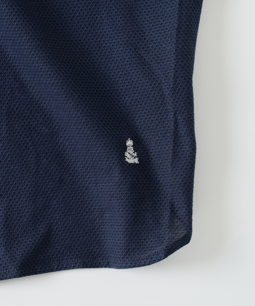 GUY ROVER(ギローバー)の「GUY ROVER (ギローバー) 別注 ジャージーカッタウェイポロシャツ(ポロシャツ・メンズ・ネイビー/グレー/ブラック/ブラウン/ホワイト・X-LARGE/LARGE/MEDIUM/SMALL)」の11枚目の写真