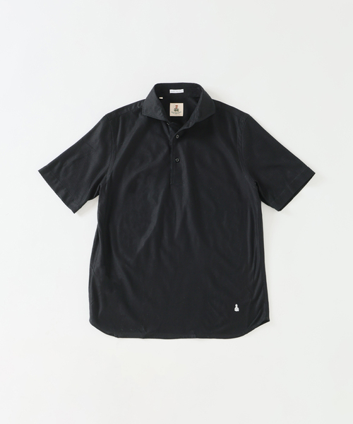 GUY ROVER(ギローバー)の「GUY ROVER (ギローバー) 別注 ジャージーカッタウェイポロシャツ(ポロシャツ・メンズ・ネイビー/グレー/ブラック/ブラウン/ホワイト・X-LARGE/LARGE/MEDIUM/SMALL)」の15枚目の写真