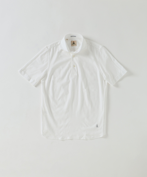 GUY ROVER(ギローバー)の「GUY ROVER (ギローバー) 別注 ジャージーカッタウェイポロシャツ(ポロシャツ・メンズ・ネイビー/グレー/ブラック/ブラウン/ホワイト・X-LARGE/LARGE/MEDIUM/SMALL)」の21枚目の写真