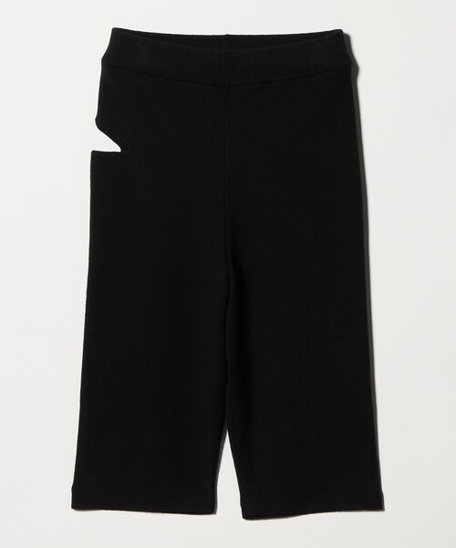 6（ロク）の「＜6(ROKU)＞ホール ニット スパッツ（レギンス/スパッツ・レディース・ブラック/ダークブラウン・FREE）」の16枚目の写真