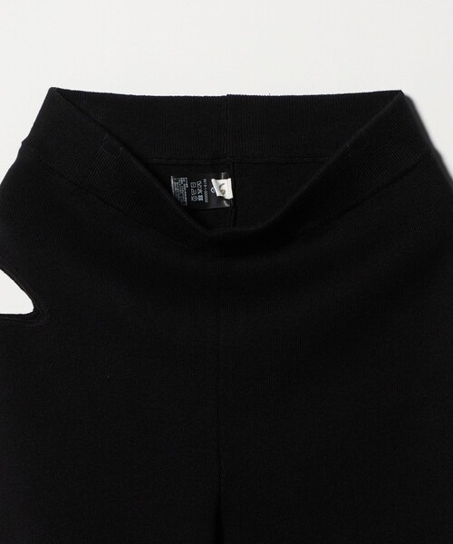 6（ロク）の「＜6(ROKU)＞ホール ニット スパッツ（レギンス/スパッツ・レディース・ブラック/ダークブラウン・FREE）」の17枚目の写真