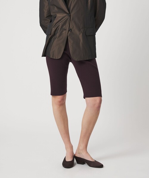 6（ロク）の「＜6(ROKU)＞ホール ニット スパッツ（レギンス/スパッツ・レディース・ブラック/ダークブラウン・FREE）」の4枚目の写真