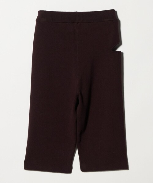 6（ロク）の「＜6(ROKU)＞ホール ニット スパッツ（レギンス/スパッツ・レディース・ブラック/ダークブラウン・FREE）」の6枚目の写真