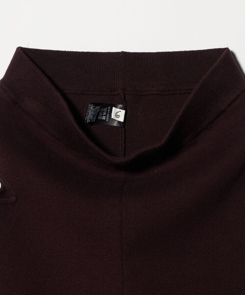 6（ロク）の「＜6(ROKU)＞ホール ニット スパッツ（レギンス/スパッツ・レディース・ブラック/ダークブラウン・FREE）」の8枚目の写真