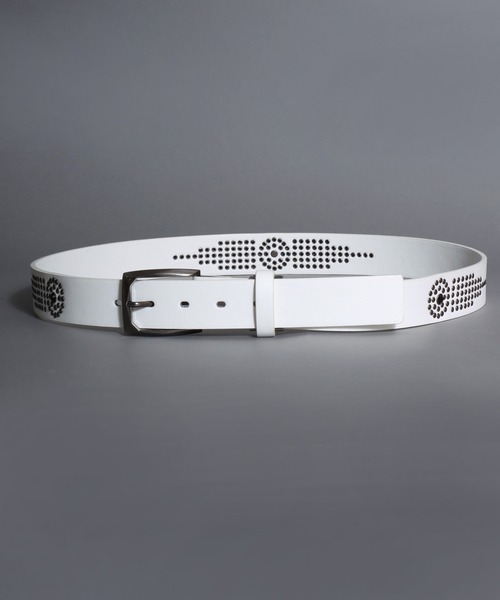 SITRY(シトリー)の「Synthetic Leather Studs Belt/フェイクレザー スタッズベルト ウエスタンベルト(ベルト・メンズ・ダークブラウン/ホワイト系その他/ホワイト/ブラック系その他/ブラウン系その他/ブラック・FREE)」の22枚目の写真