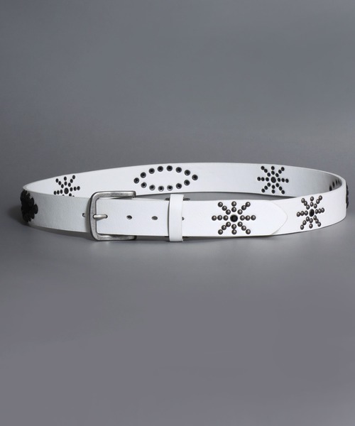 SITRY(シトリー)の「Synthetic Leather Studs Belt/フェイクレザー スタッズベルト ウエスタンベルト(ベルト・メンズ・ダークブラウン/ホワイト系その他/ホワイト/ブラック系その他/ブラウン系その他/ブラック・FREE)」の10枚目の写真