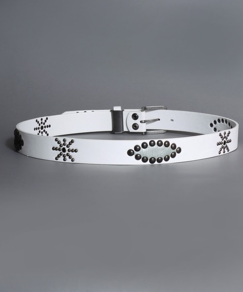 SITRY(シトリー)の「Synthetic Leather Studs Belt/フェイクレザー スタッズベルト ウエスタンベルト(ベルト・メンズ・ダークブラウン/ホワイト系その他/ホワイト/ブラック系その他/ブラウン系その他/ブラック・FREE)」の11枚目の写真