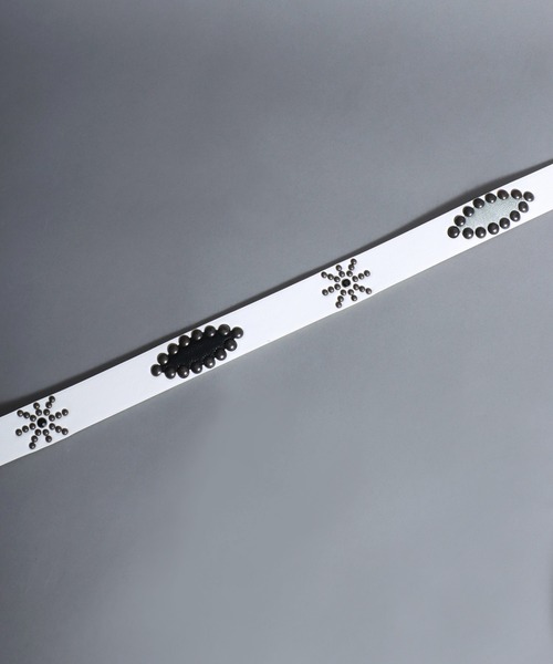 SITRY(シトリー)の「Synthetic Leather Studs Belt/フェイクレザー スタッズベルト ウエスタンベルト(ベルト・メンズ・ダークブラウン/ホワイト系その他/ホワイト/ブラック系その他/ブラウン系その他/ブラック・FREE)」の12枚目の写真
