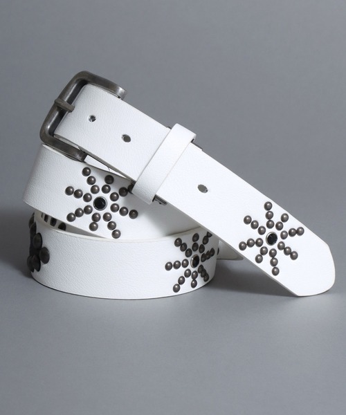 SITRY(シトリー)の「Synthetic Leather Studs Belt/フェイクレザー スタッズベルト ウエスタンベルト(ベルト・メンズ・ダークブラウン/ホワイト系その他/ホワイト/ブラック系その他/ブラウン系その他/ブラック・FREE)」の7枚目の写真