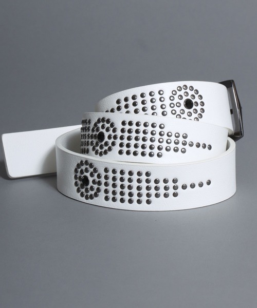 SITRY(シトリー)の「Synthetic Leather Studs Belt/フェイクレザー スタッズベルト ウエスタンベルト(ベルト・メンズ・ダークブラウン/ホワイト系その他/ホワイト/ブラック系その他/ブラウン系その他/ブラック・FREE)」の19枚目の写真