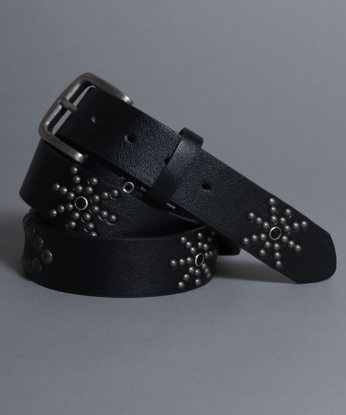 SITRY(シトリー)の「Synthetic Leather Studs Belt/フェイクレザー スタッズベルト ウエスタンベルト(ベルト・メンズ・ダークブラウン/ホワイト系その他/ホワイト/ブラック系その他/ブラウン系その他/ブラック・FREE)」の8枚目の写真
