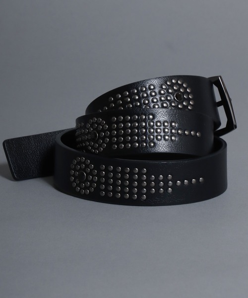 SITRY(シトリー)の「Synthetic Leather Studs Belt/フェイクレザー スタッズベルト ウエスタンベルト(ベルト・メンズ・ダークブラウン/ホワイト系その他/ホワイト/ブラック系その他/ブラウン系その他/ブラック・FREE)」の20枚目の写真