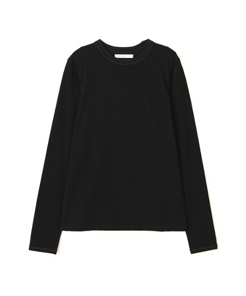 ETRE TOKYO（エトレトウキョウ）の「アウトステッチクルーネックロンTee（Tシャツ/カットソー・レディース・ブラック/グレイッシュベージュ/ホワイト・FREE）」の20枚目の写真