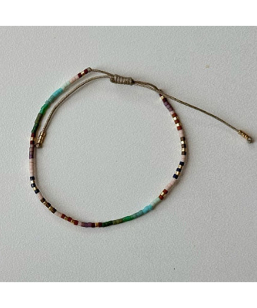 A BIT MOR（アビットモア）の「_  bracelet（ピアス（両耳用）・レディース・ブラウン/レインボー・FREE）」の2枚目の写真