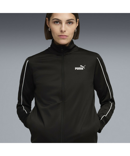 PUMA(プーマ)の「PUMA プーマ ウィメンズ ポリ スーツ 上下セット(ジャージ・レディース・シルバー系その他5/ブラック・SMALL/MEDIUM/X-LARGE/LARGE)」の8枚目の写真