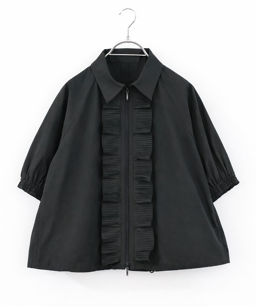セール】sheer pleats half sleeve blouson（ブルゾン）｜Marilyn Moon