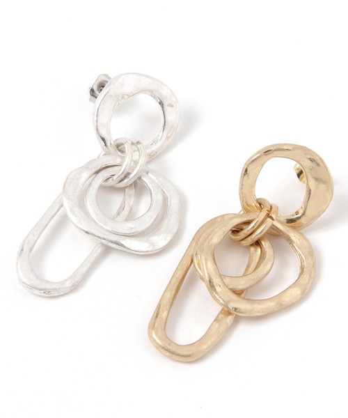 LEPSIM（レプシィム）の「MIXフープピアス　647103（ピアス（両耳用）・レディース・シルバー/ゴールド・ONE SIZE）」の4枚目の写真