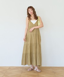 BAYFLOW | [ティアードフレアシルエット]クリンクルボイルワンピース(ワンピース)