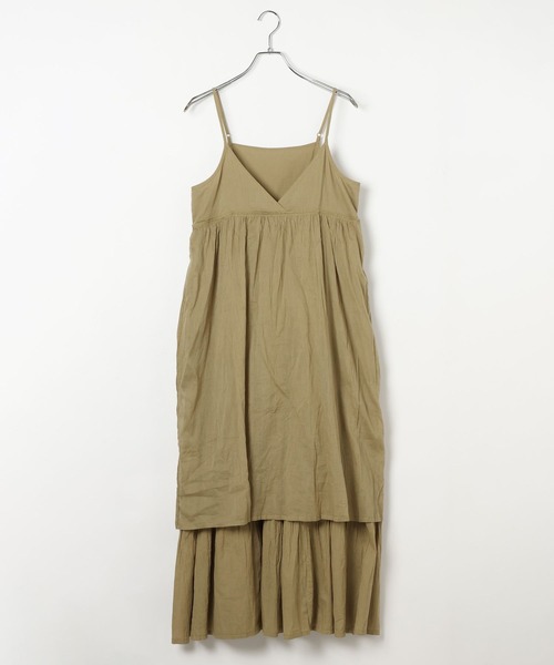 BAYFLOW（ベイフロー）の「[ティアードフレアシルエット]クリンクルボイルワンピース（ワンピース・レディース・ブラック/カーキ系/イエロー・SMALL/MEDIUM）」の11枚目の写真