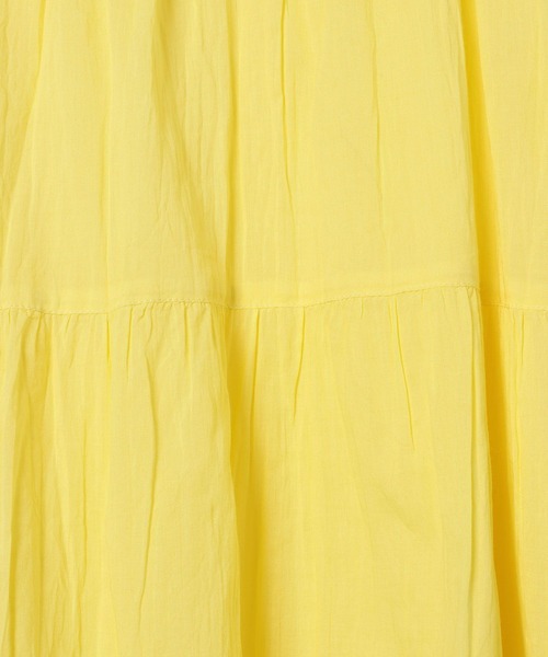 BAYFLOW（ベイフロー）の「[ティアードフレアシルエット]クリンクルボイルワンピース（ワンピース・レディース・ブラック/カーキ系/イエロー・SMALL/MEDIUM）」の12枚目の写真