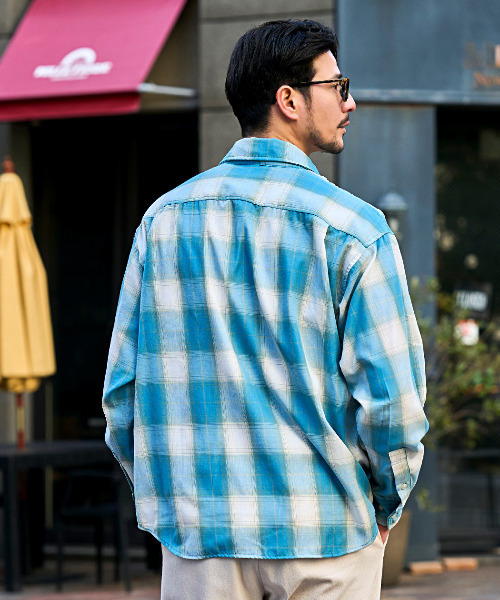 CavariA（キャバリア）の「『CavariA/キャバリア』先染め長袖シャツ（シャツ/ブラウス・メンズ・ホワイト/ブラック/ブルー・M/L/LL）」の11枚目の写真