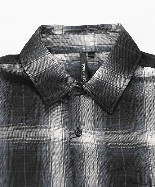 CavariA（キャバリア）の「『CavariA/キャバリア』先染め長袖シャツ（シャツ/ブラウス・メンズ・ホワイト/ブラック/ブルー・M/L/LL）」の17枚目の写真