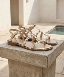 ASH | アッシュ【PLUS】スタッズサンダル フラット パーティー 3cmヒール(サンダル)