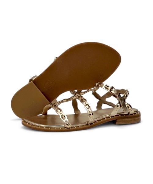 ASH（アッシュ）の「アッシュ【PLUS】スタッズサンダル フラット パーティー 3cmヒール（サンダル・レディース・アンティークゴールド・35/36/37/38/39）」の14枚目の写真