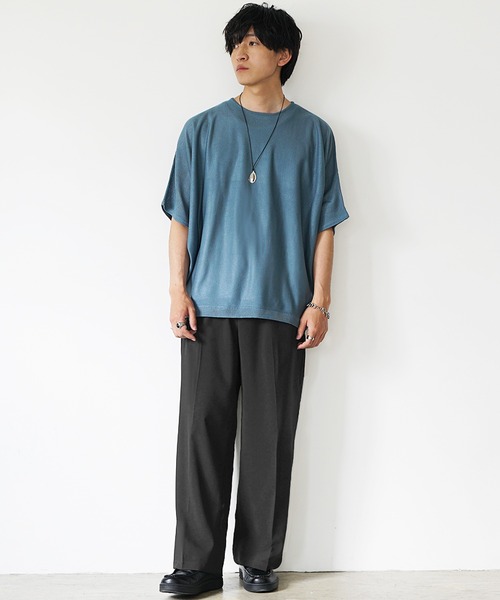 MinoriTY(マイノリティ)の「【MinoriTY】選べる2タイプ とろみ冷感パンツ メンズ ワイド テーパード セミワイド スラックス 春服 夏服(スラックス・メンズ・ブラック系その他/ブラウン系その他/モカ/ホワイト系その他/アイボリー/ブラック・S/L/M)」の10枚目の写真