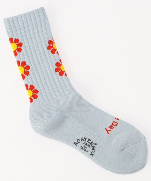 FREAK'S STORE（フリークスストア）の「ROSTER SOX/ロスターソックス PEACE/ピース（ソックス/靴下・レディース・ピンク/サックスブルー/レモンイエロー・ONE SIZE）」の2枚目の写真